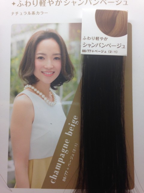 賀来千賀子さん風ヘアスタイル