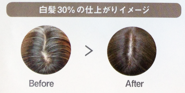 ヘアカラーの仕上がるイメージ画像