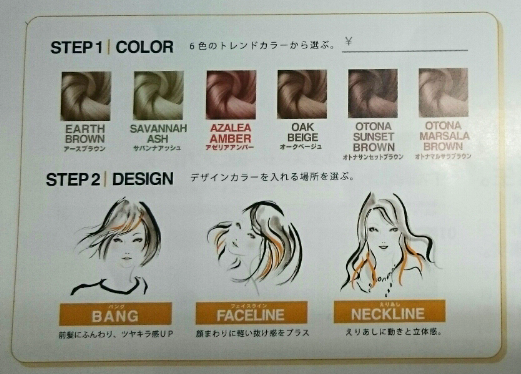 ヘアカラーデザイン画像