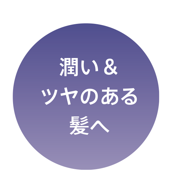 潤いツヤのある髪へ画像