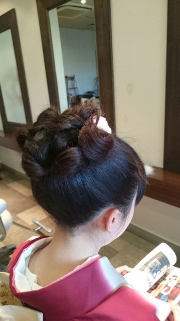 古典風ヘアセット画像