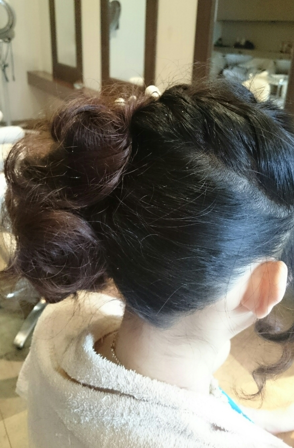 お母様もご一緒にヘアメーク画像