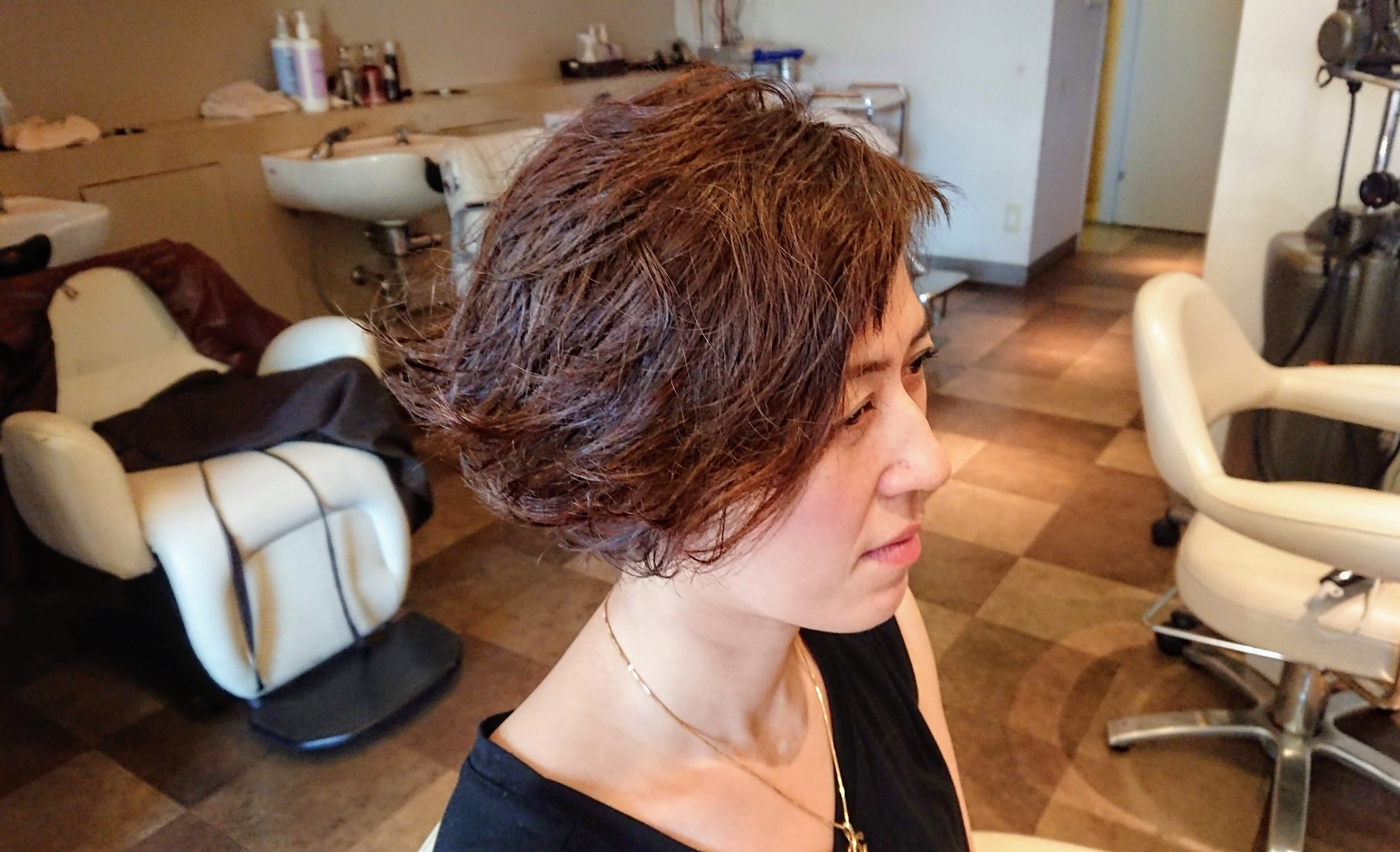 安田成美風ヘアスタイルを作ってみました 流山市の美容室 ヘアサロン