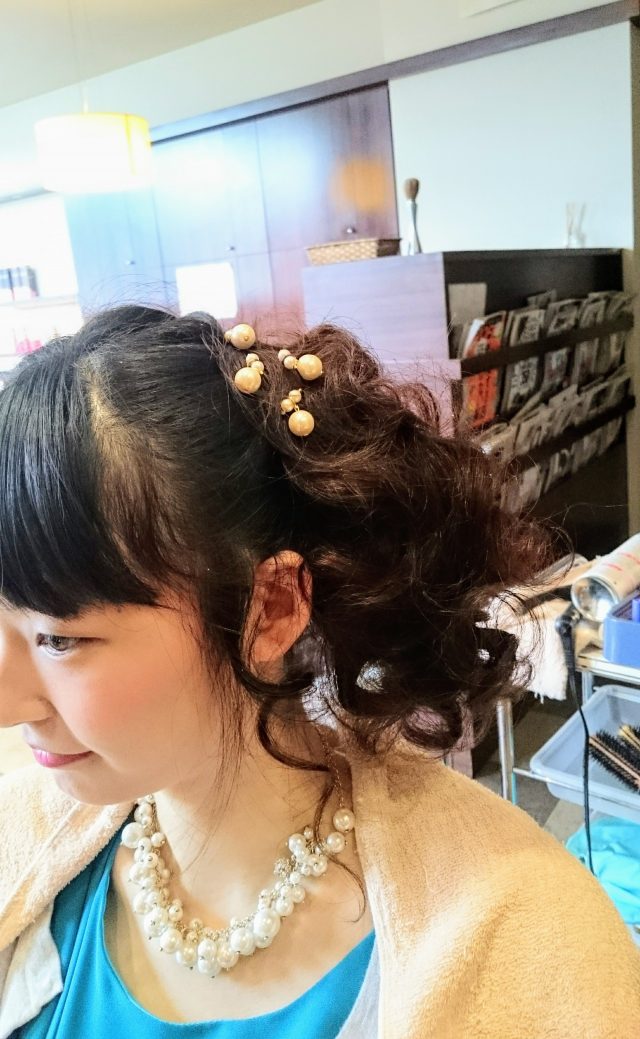 披露宴や結婚式など失敗しないヘアセット 流山市の美容室 ヘアサロン ウェーブ